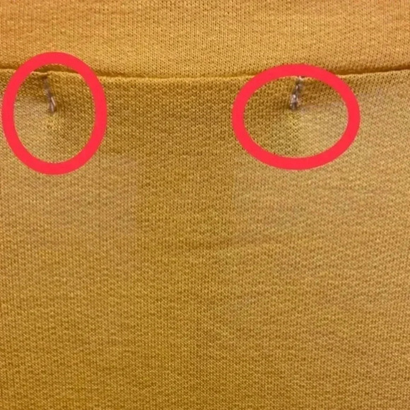 🆕Rae Mode Comfy Yellow Doble Stripe Long Sleeve Tunic M 🆕 - Picture 9 of 9